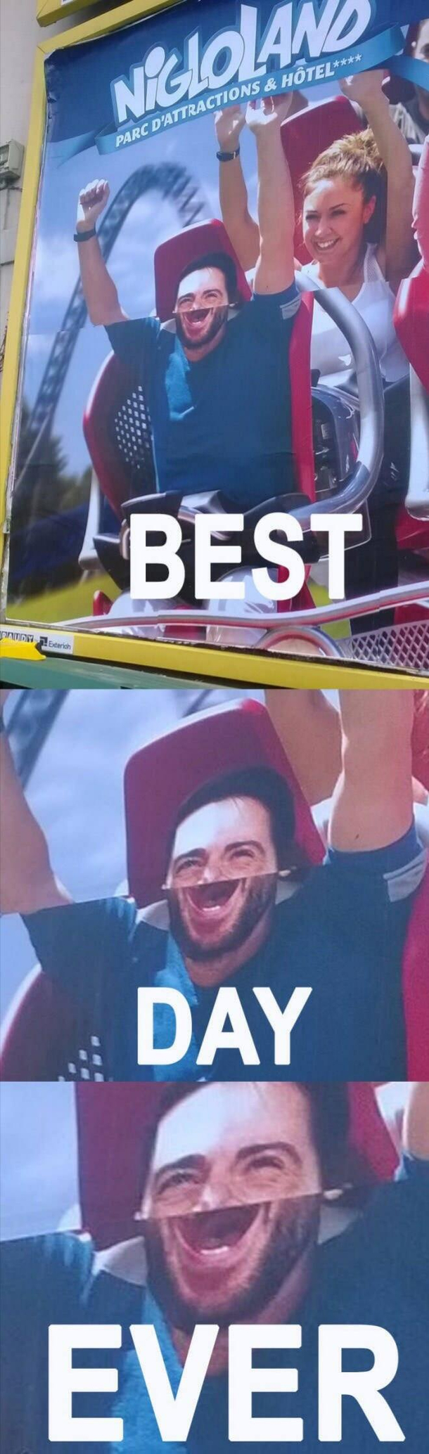 He just screams joy