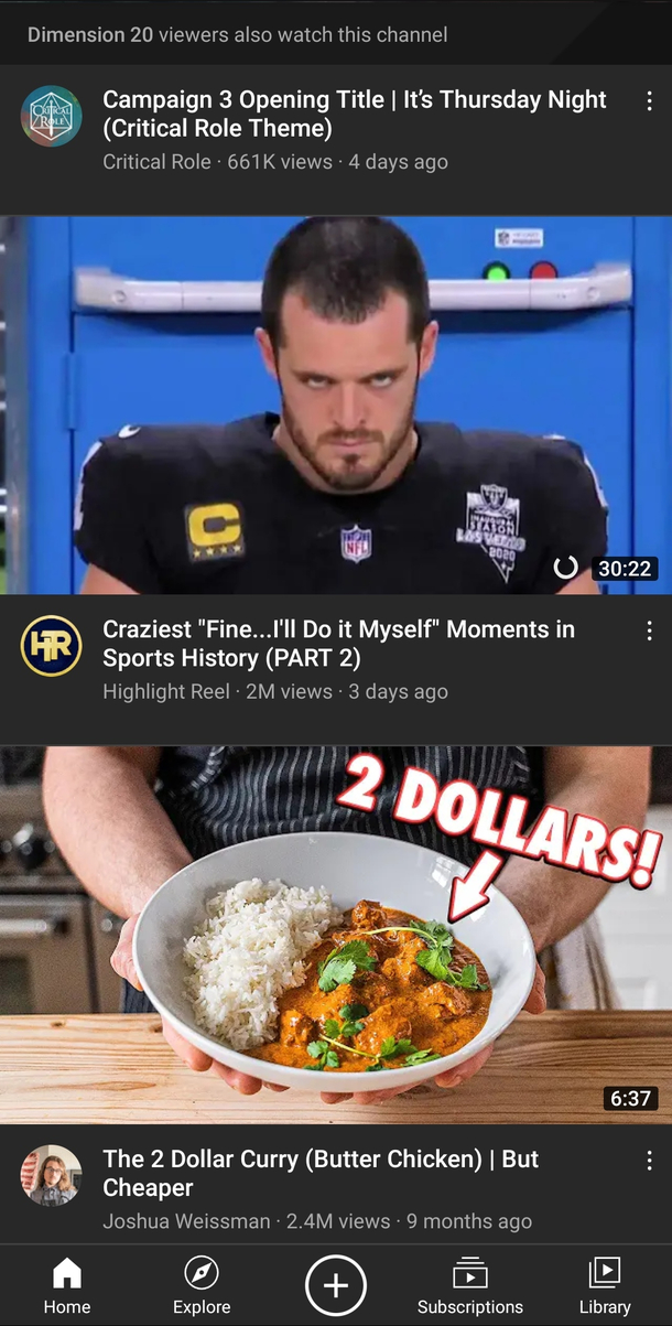 He really did the curry himself