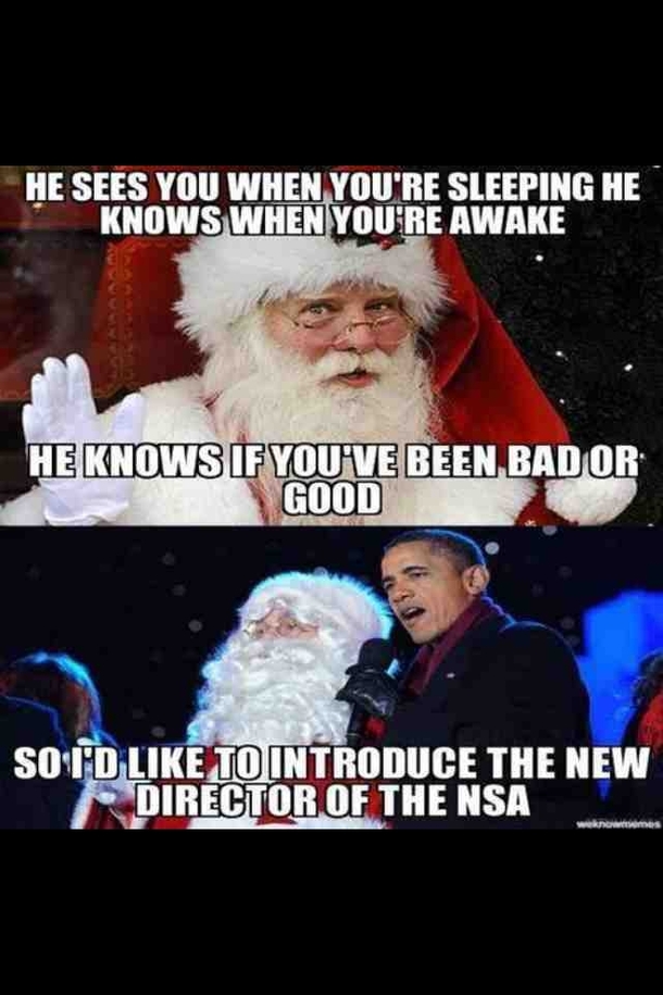 He sees you when youre sleeping