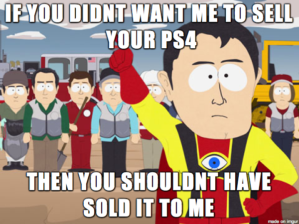 He started acting like I stole it after he sold it to me