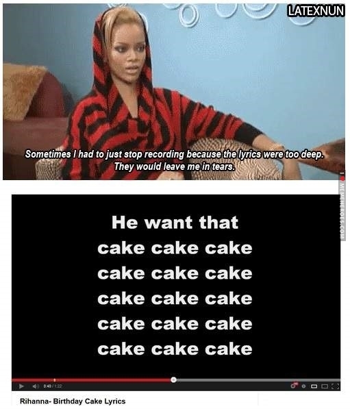 He want that cake