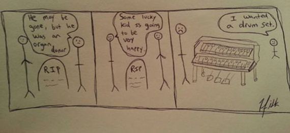 He was an organ donor