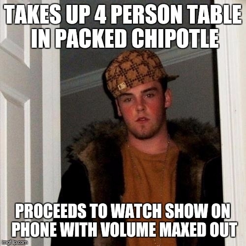 He was eating a burrito chips and salsa and three tacos