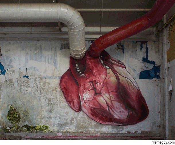 Heart on a wall