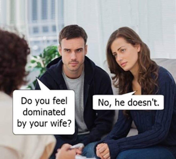 Heights of domination by wife 