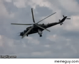 Helicopter rotor blades synced to camera