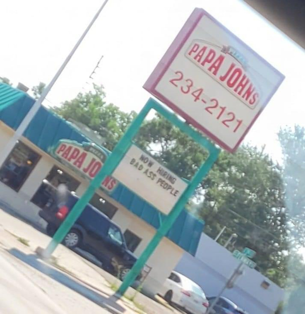 Help wanted sign