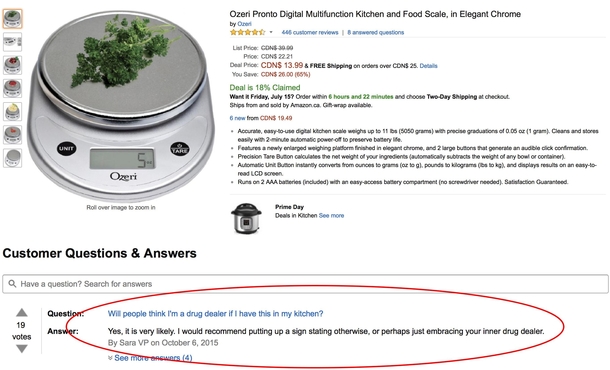 Helpful Amazon QampA Just embrace it