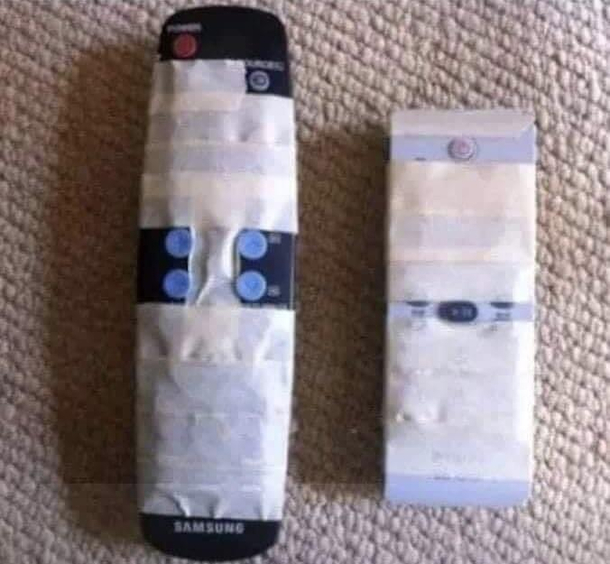 Helping grandma with the remote