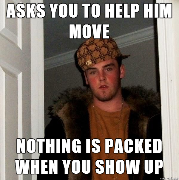 Helping my fried move yesterday