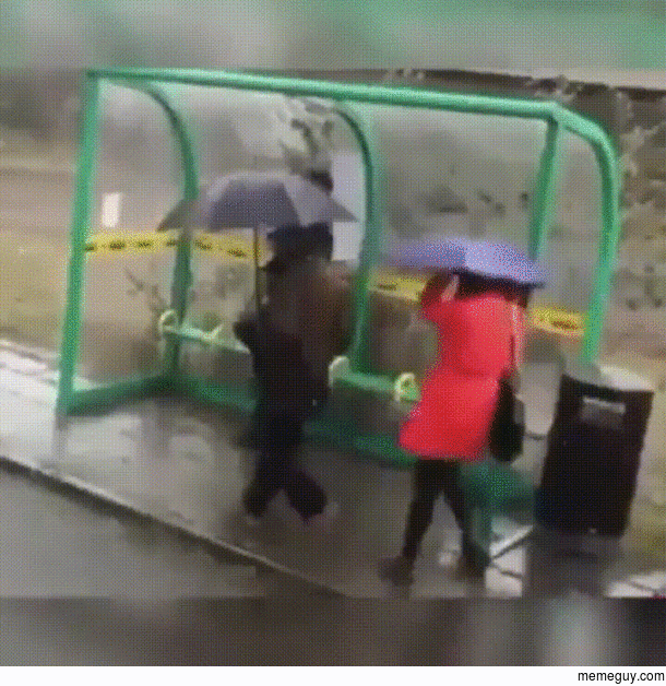 Her rainy day just got worse