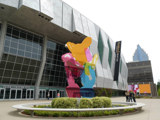 Heres our local shitty art An  million dollar Piglet sculpture