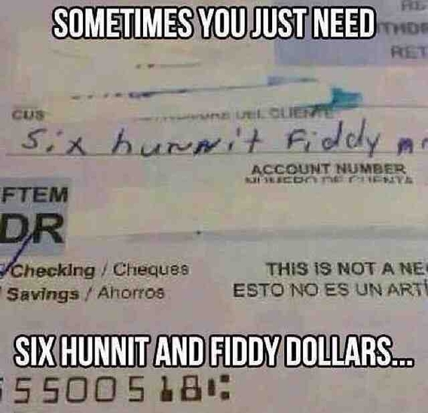 Heres your payment
