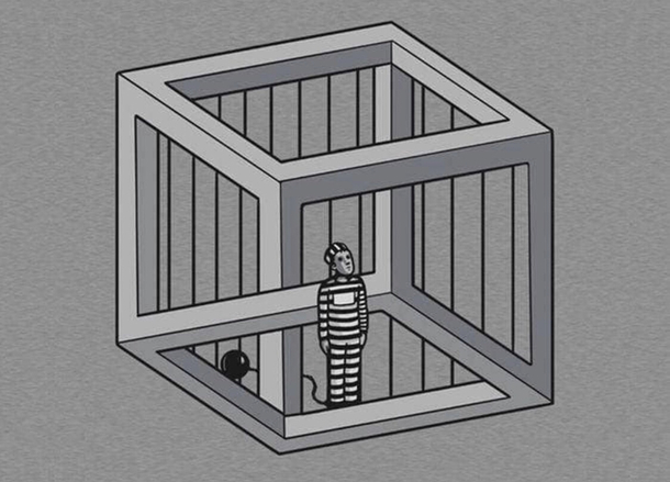 Hes in and out of jail