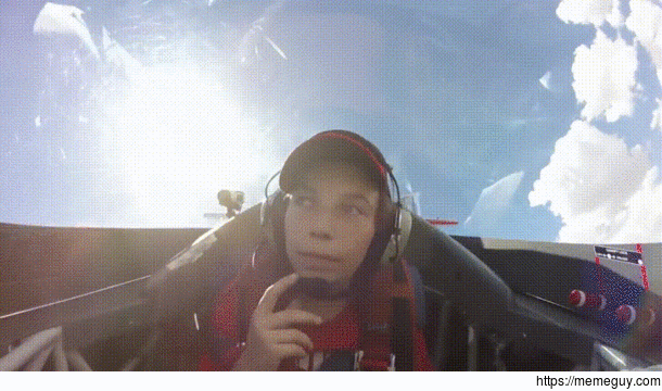Hey kid why the long face - g-forces got you down