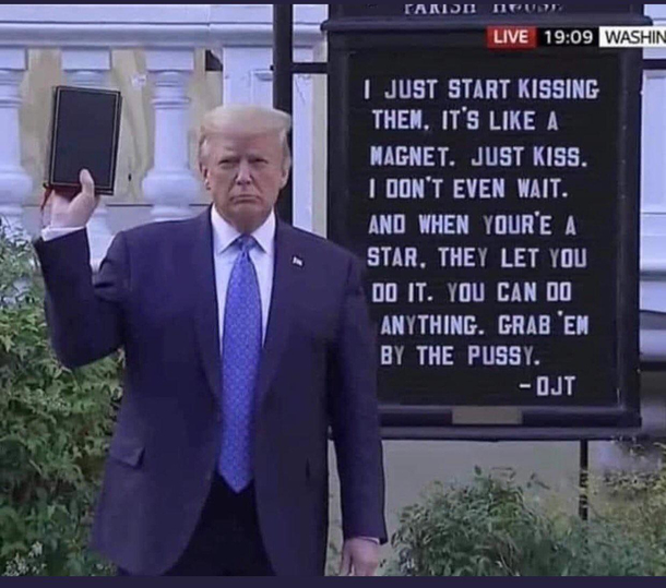 Hey that bible is upside down