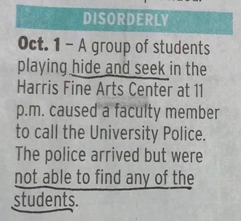 Hide and go seek