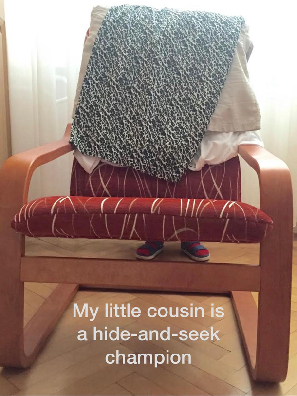 Hide-and-seek with kids is always interesting