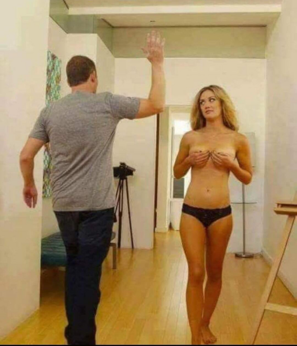 high five