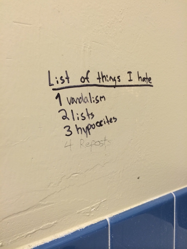 High school bathrooms have never been more entertaining