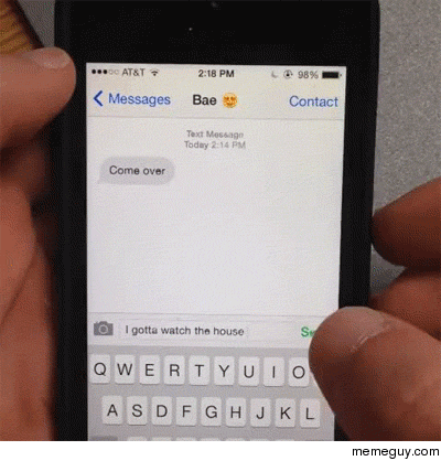 High school dating summed up in a single gif