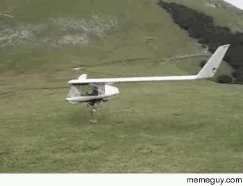High wind glider takeoff