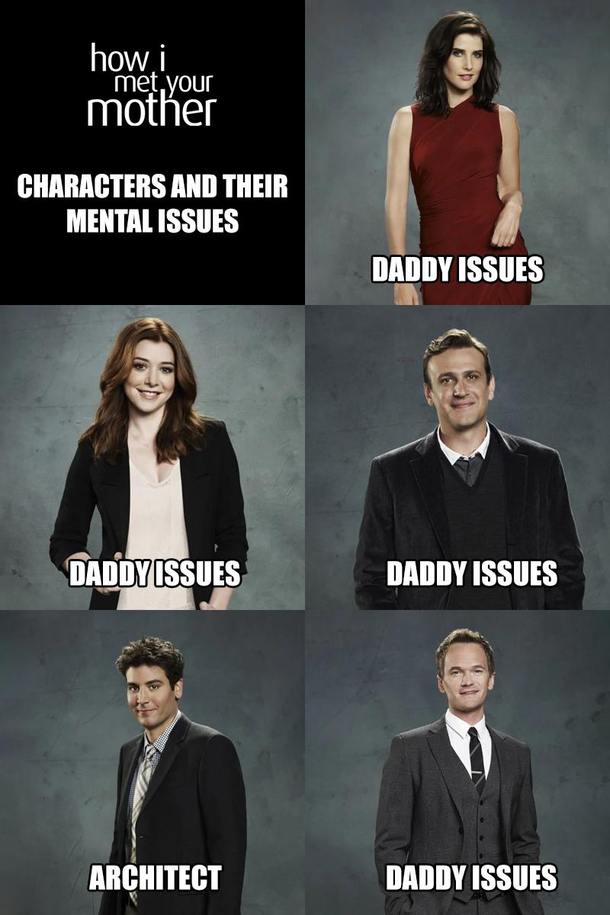 HIMYM characters and their mental issues