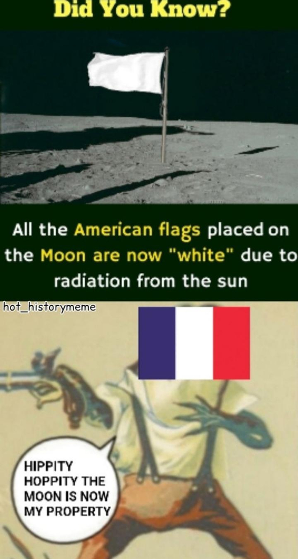 Hippity hoppity france is now the moon