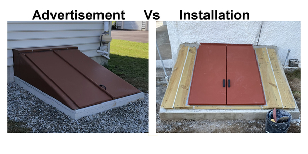 Hired a contractor for a Bilco door got a Gordon