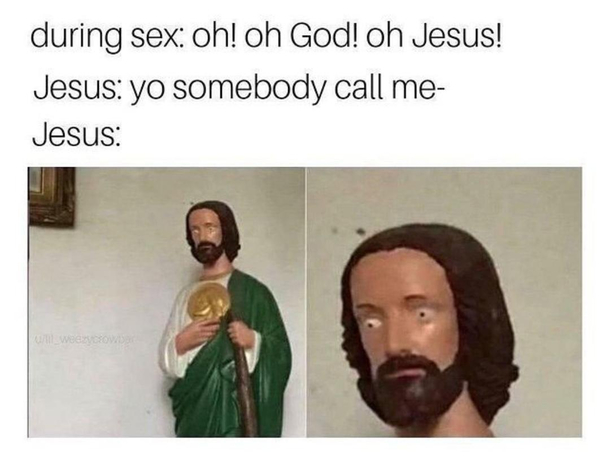 His face