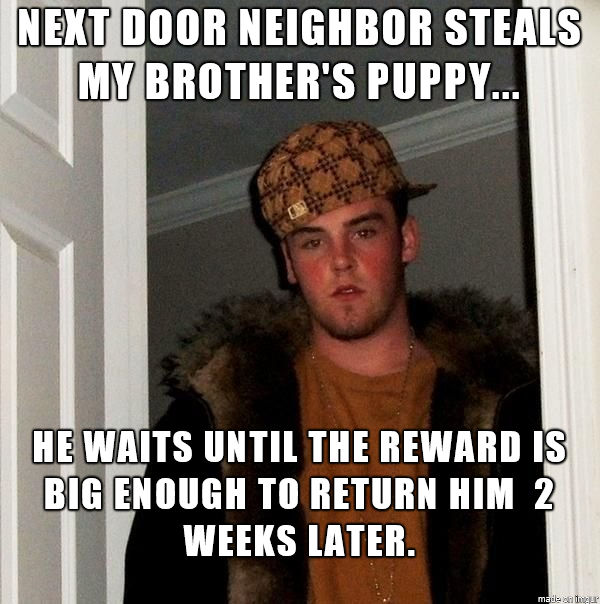 His GF was watching the puppy who was fenced in her front yard She lives in a rough neighborhood