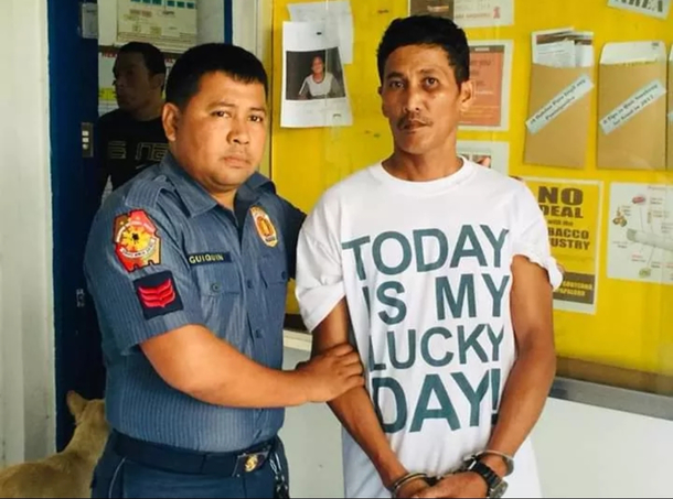 His lucky day