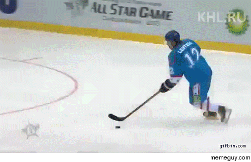 Hockey shootout trick