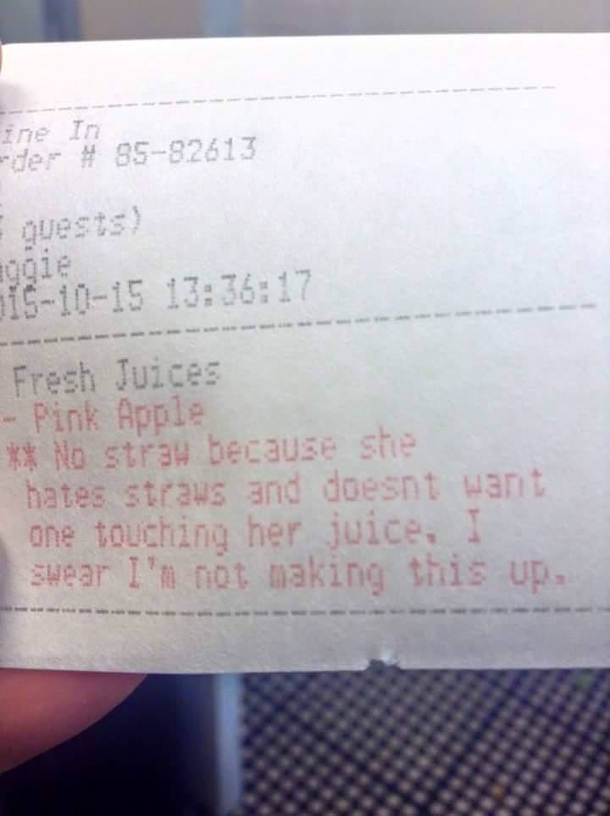 Hold the straws
