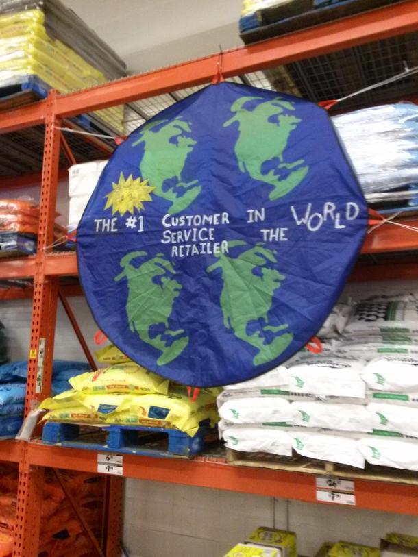 Home Depot has an interesting view of the world