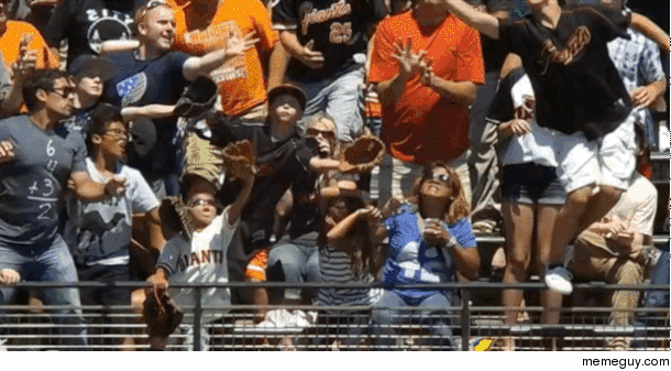 Home Run lands and explodes in fans beer