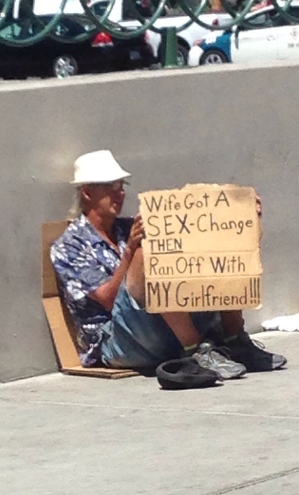 Homeless people of Vegas you are hilarious