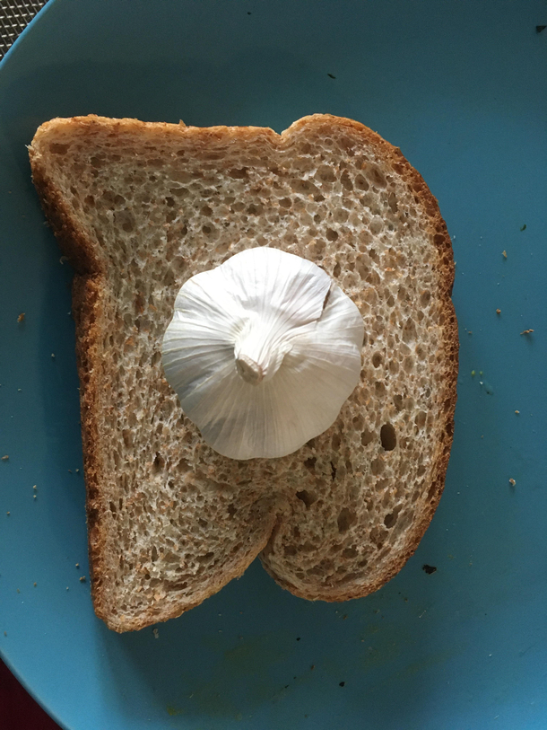 Homemade garlic bread