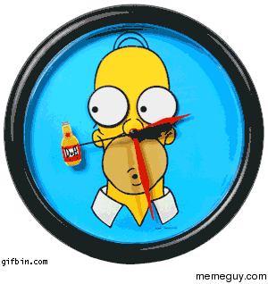 Homer Simpson Clock