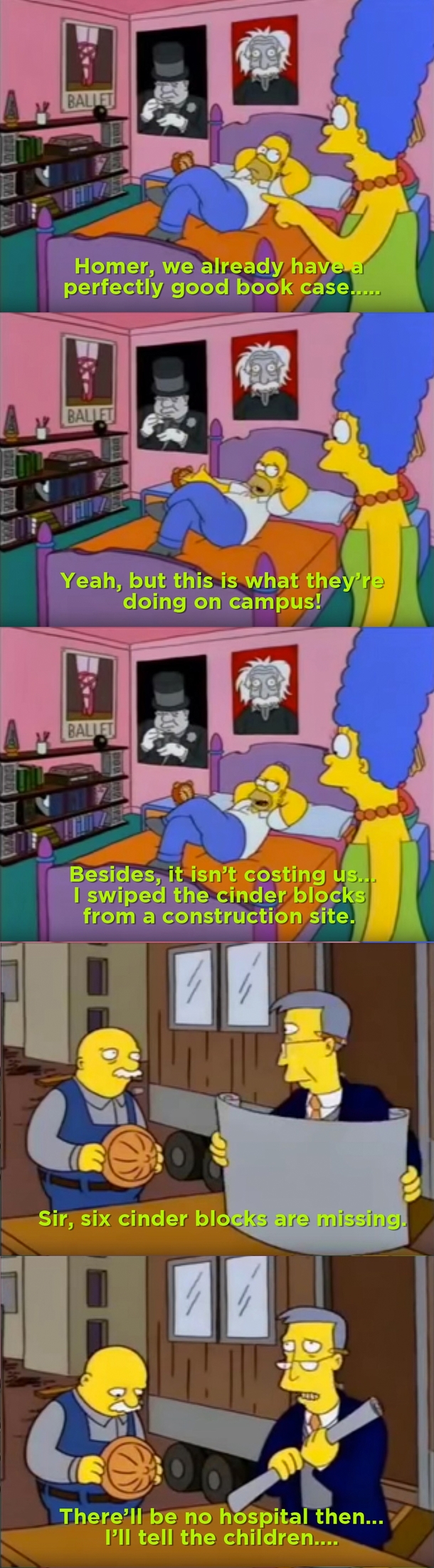 Homers dorm room inspired furniture