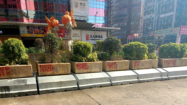 Hong Kong Protestors demand freedom democracy and sustainable urban planning