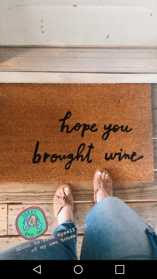 Hope you brought urine My step sisters doormat- cant unsee