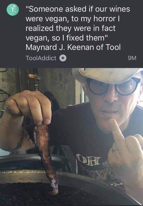 Hopefully their next album is non-vegan as well