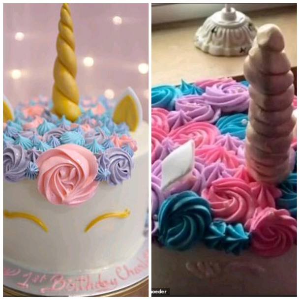 Horrifying unicorn horn realness
