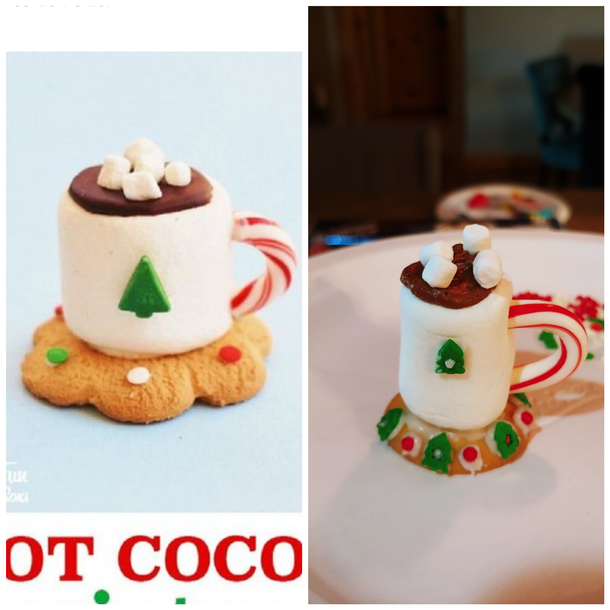 Hot cocoa christmas cookie