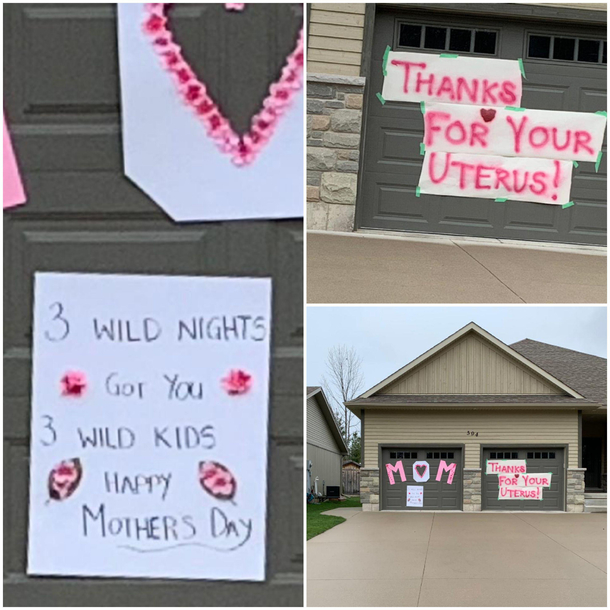 House down the street knows how to celebrate Mothers Day