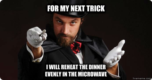 Household magician baffles physics