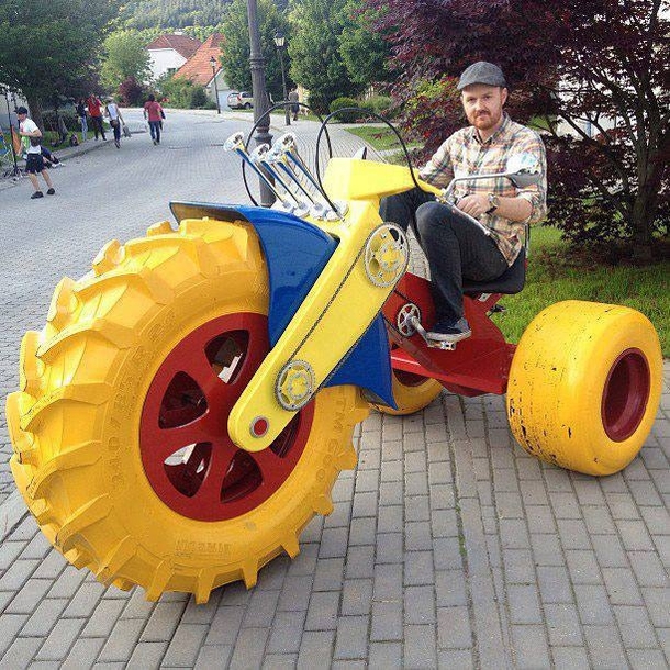 How adults ride Big Wheels
