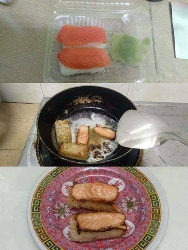How babushka eats sushi