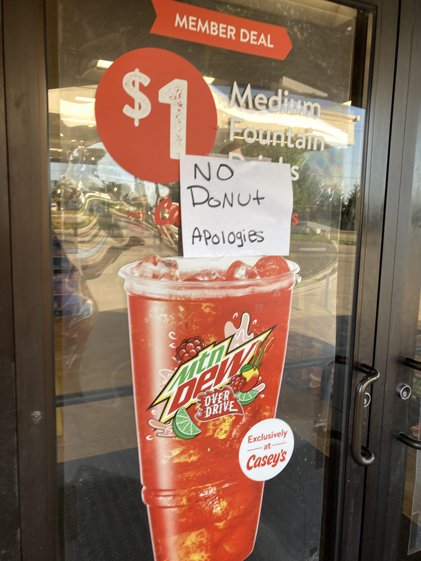 How bad are the donuts that they wont offer apologies